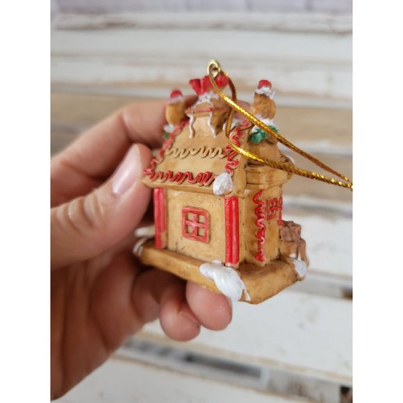 Candy gingerbread household ornament vintage Xmas mini tree - Picture 5 of 8